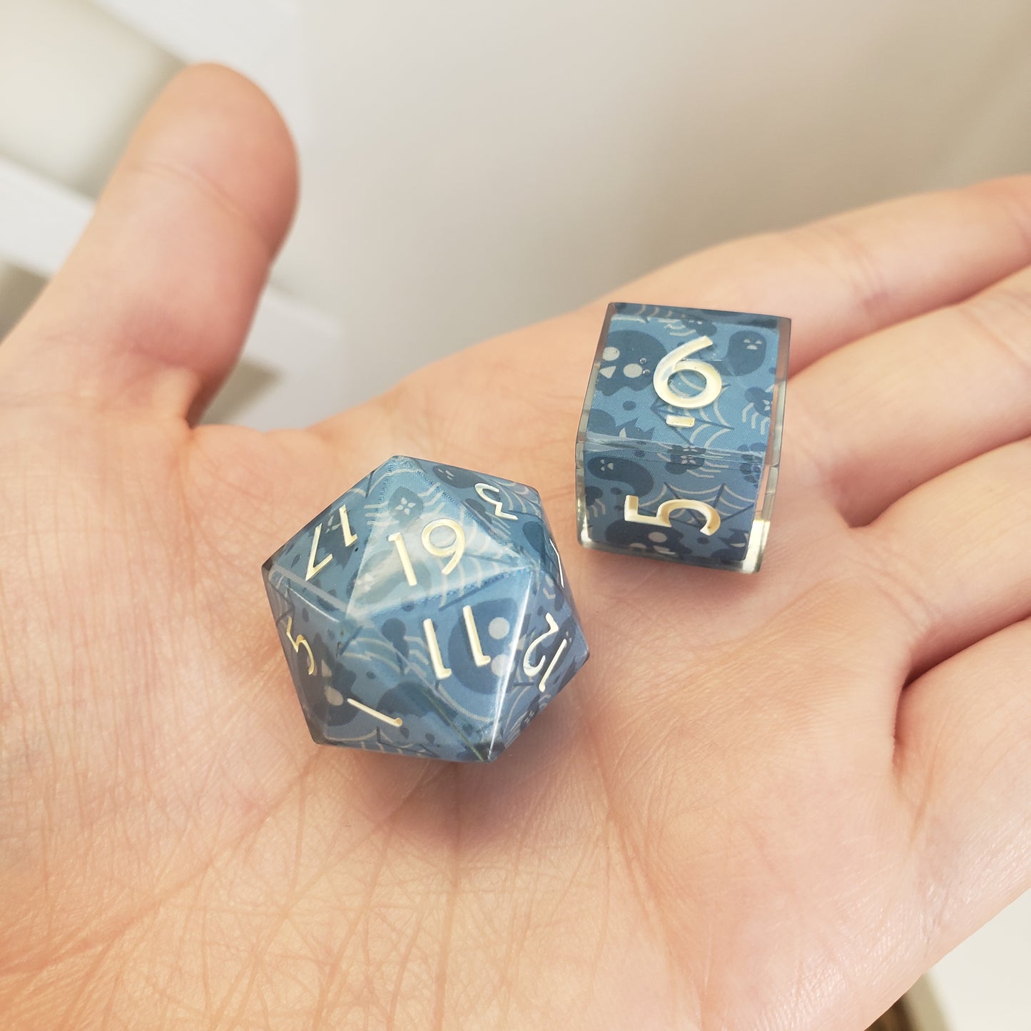 Graveyard Dusk Dice Set For Dungeons And Dragons Tabletop RPG Games