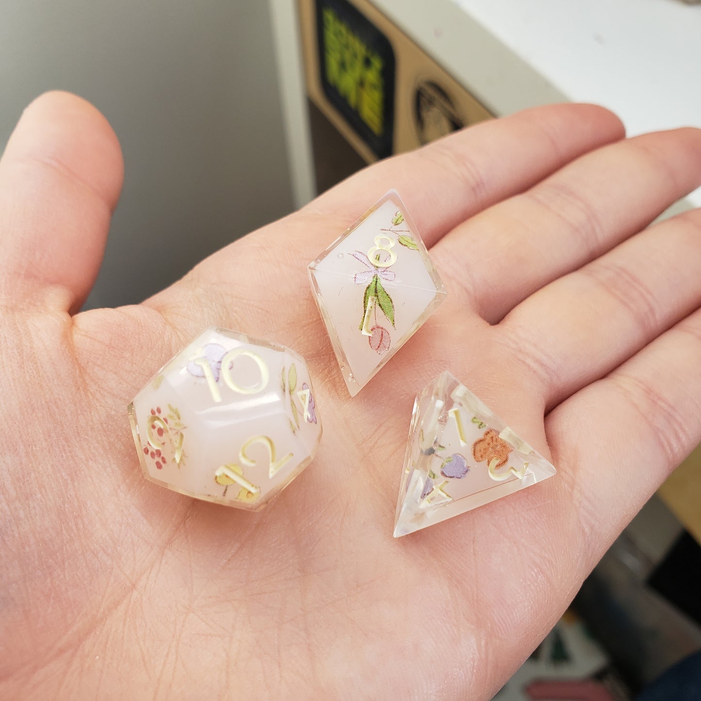 Dainty Boquet Dice Set For Dungeons And Dragons Tabletop RPG Games