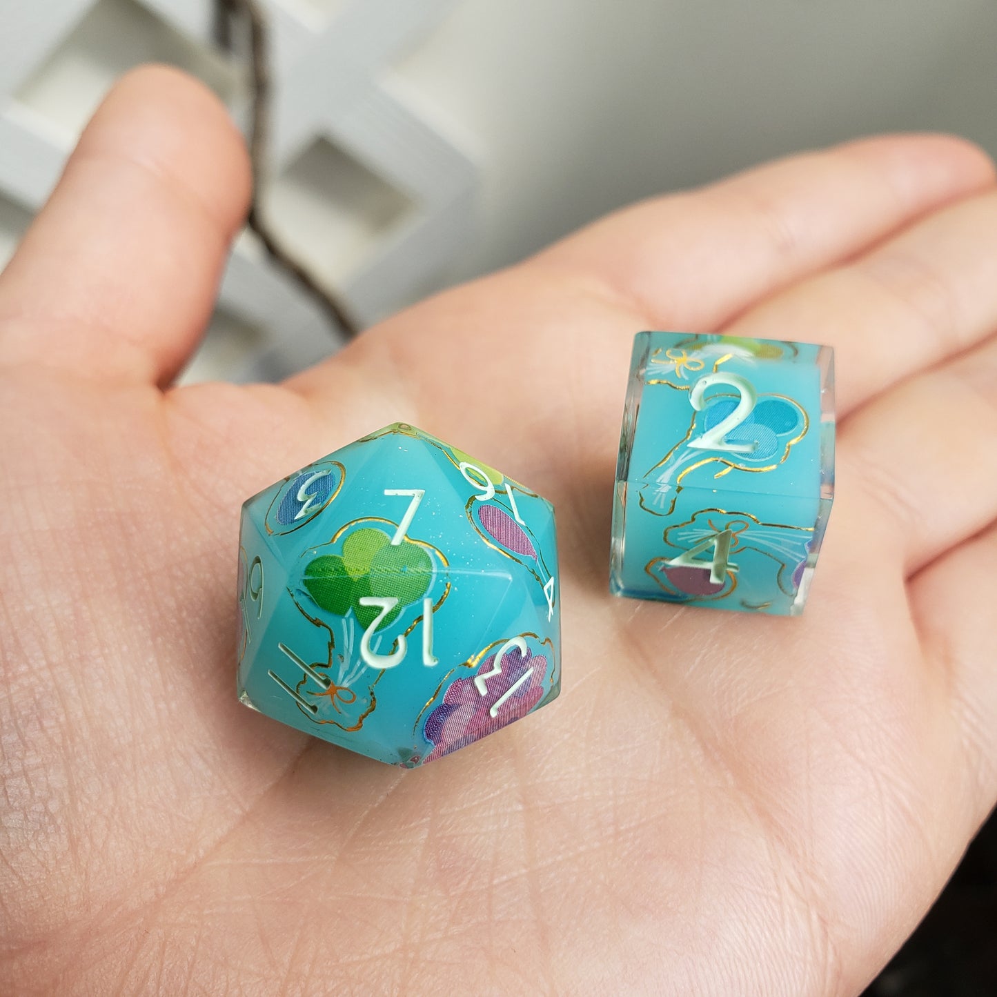 Summertime Balloons Dice Set For Dungeons And Dragons Tabletop RPG Games