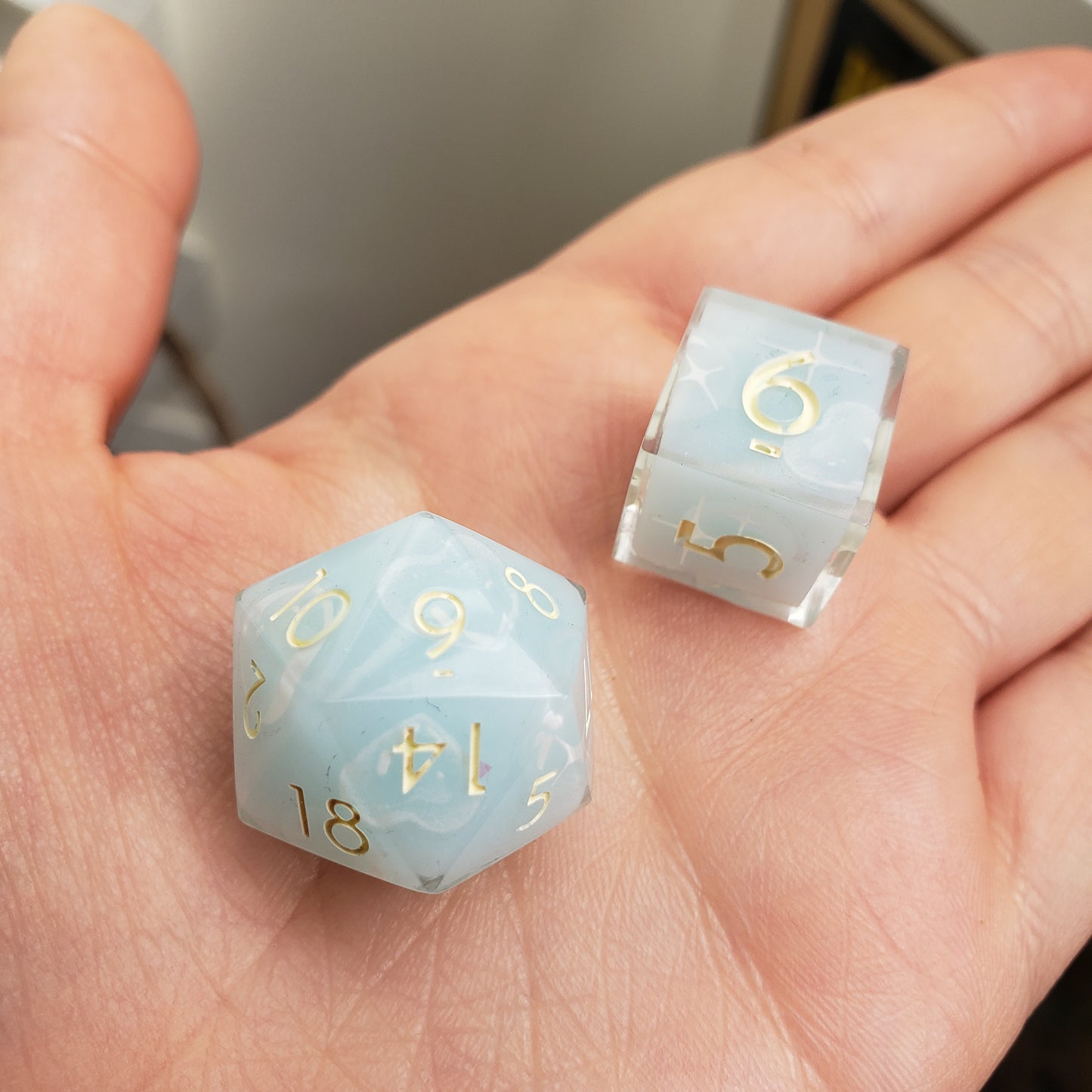 Shimmering Bubbles Dice Set For Dungeons And Dragons Tabletop RPG Games