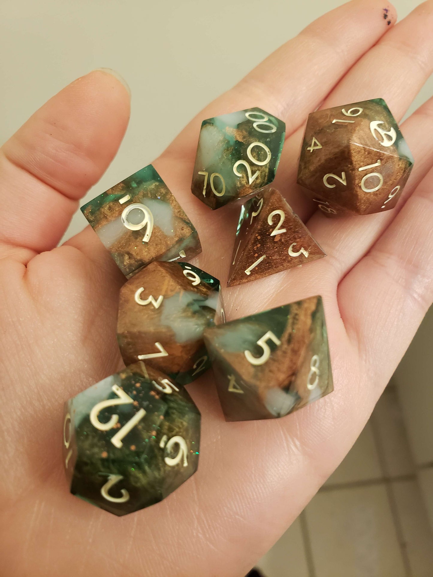 CUSTOM ORDER! Dice Set For Dungeons And Dragons Tabletop RPG Games