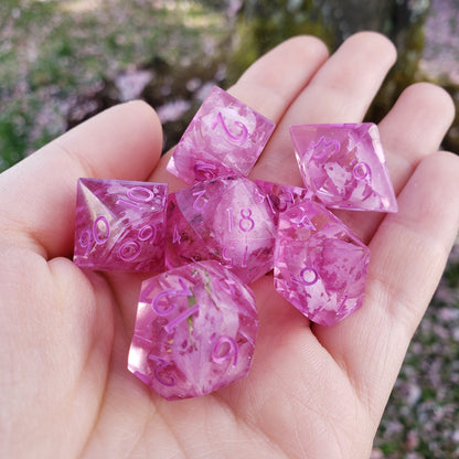 Sakura Tree Dice Set For Dungeons And Dragons Tabletop RPG Games