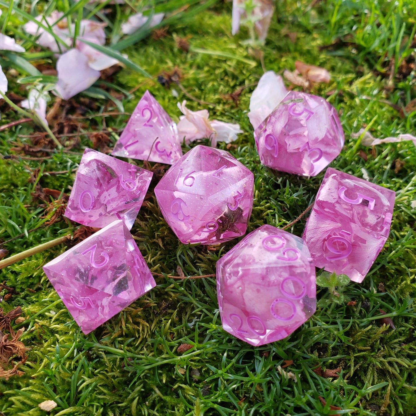 Sakura Tree Dice Set For Dungeons And Dragons Tabletop RPG Games