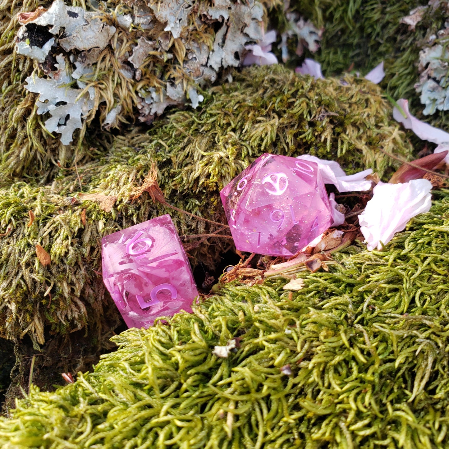 Sakura Tree Dice Set For Dungeons And Dragons Tabletop RPG Games