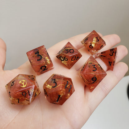 Journal 3 Dice Set For Dungeons And Dragons Tabletop RPG Games