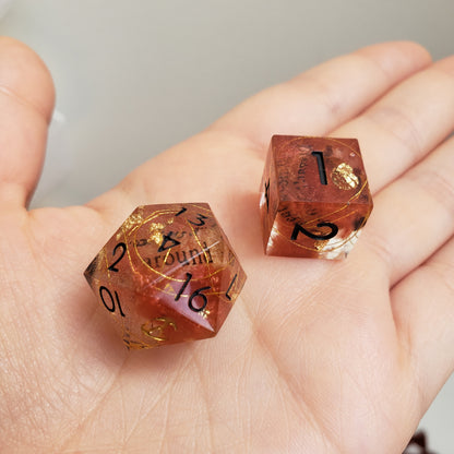 Journal 3 Dice Set For Dungeons And Dragons Tabletop RPG Games