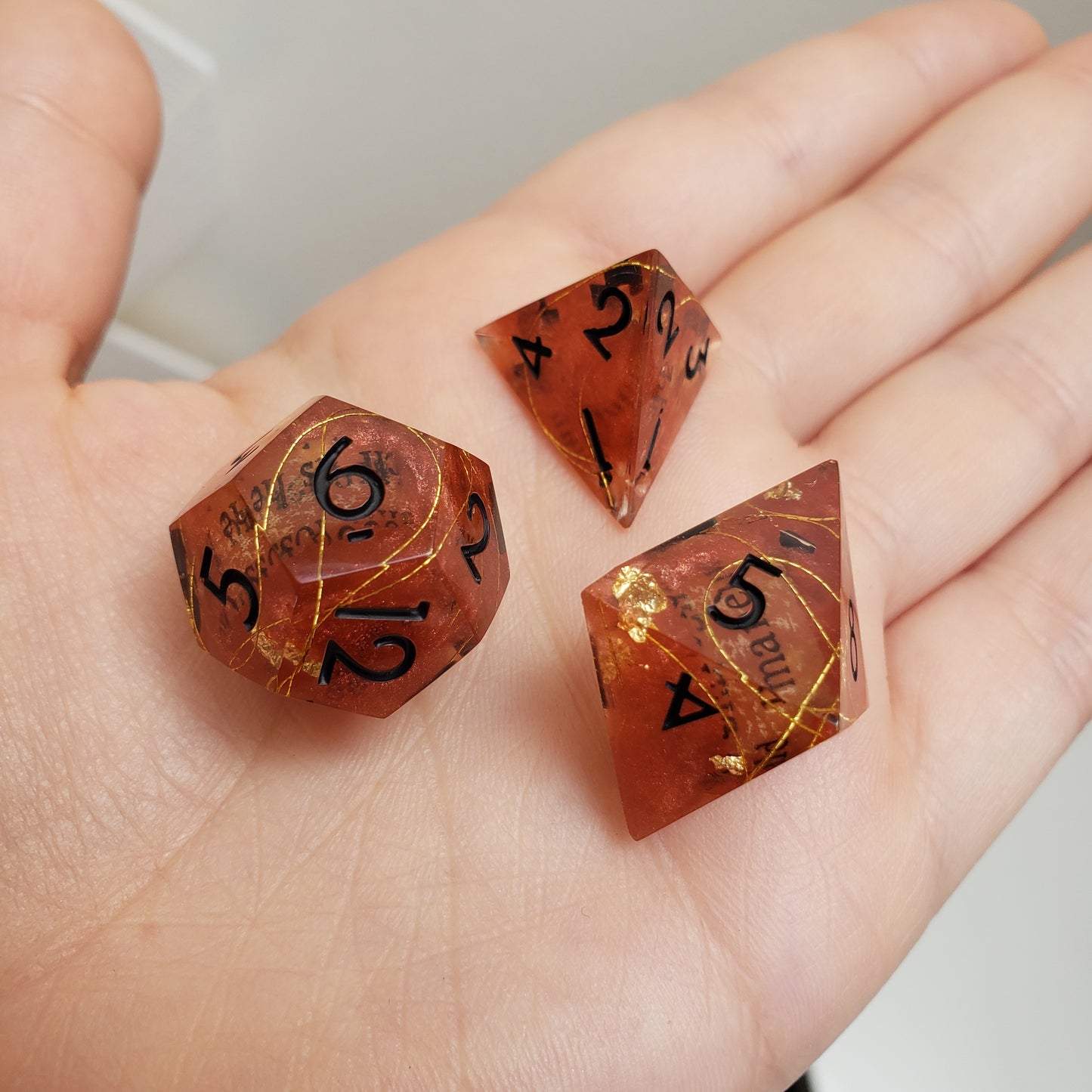 Journal 3 Dice Set For Dungeons And Dragons Tabletop RPG Games