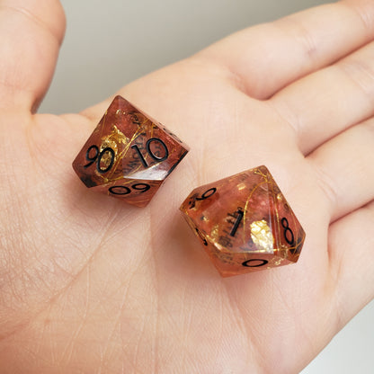 Journal 3 Dice Set For Dungeons And Dragons Tabletop RPG Games