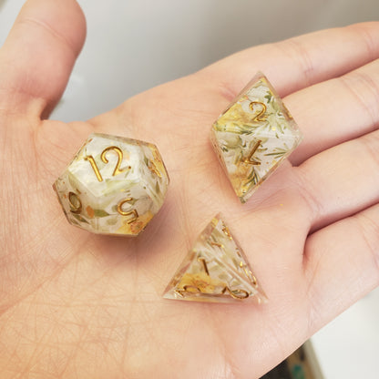 Autumnal Blossoms Dice Set For Dungeons And Dragons Tabletop RPG Games (Copy)