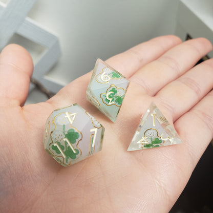 Clover Fields Dice Set For Dungeons And Dragons Tabletop RPG Games