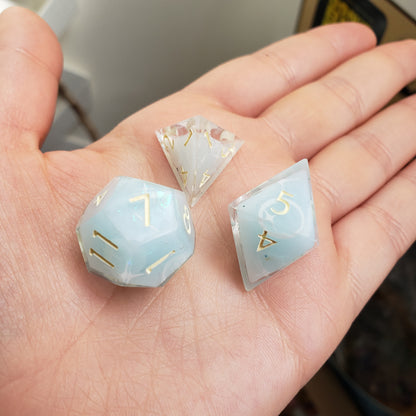 Shimmering Bubbles Dice Set For Dungeons And Dragons Tabletop RPG Games