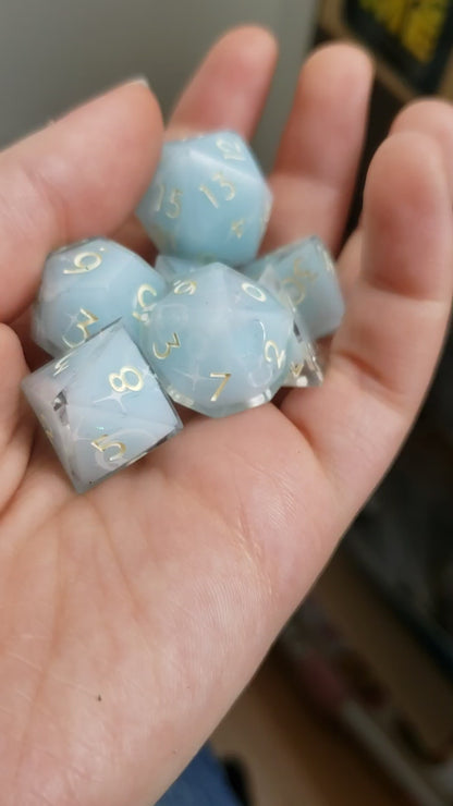 Shimmering Bubbles Dice Set For Dungeons And Dragons Tabletop RPG Games
