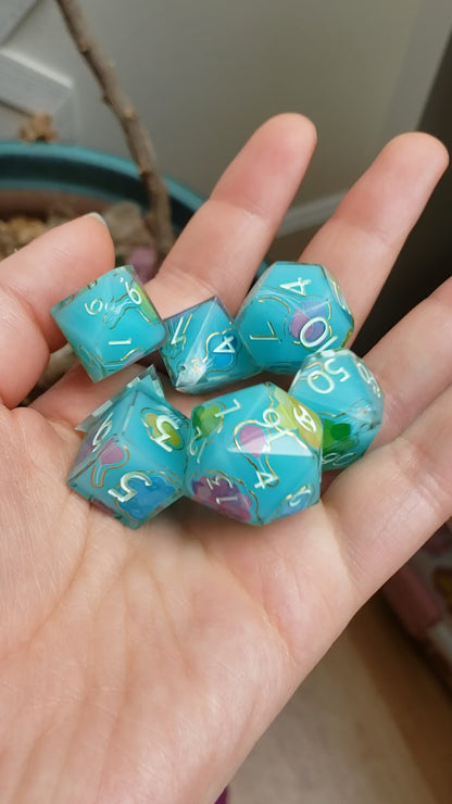Summertime Balloons Dice Set For Dungeons And Dragons Tabletop RPG Games